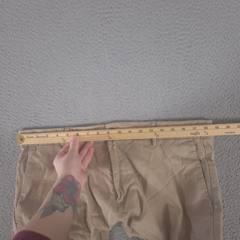 Banana‎ Republic Pants Mens 36x34 Tan Relaxed Tapered Leg Stretch Chino Khakis